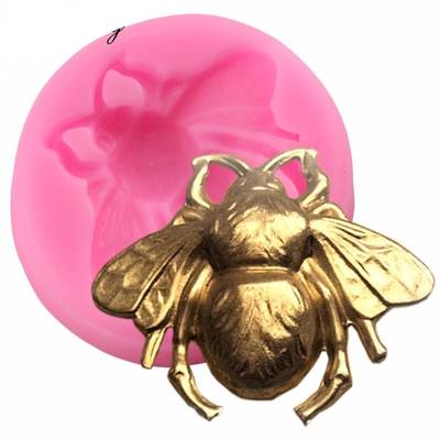 Silicone mold Bee; 3,4*2,9 cm