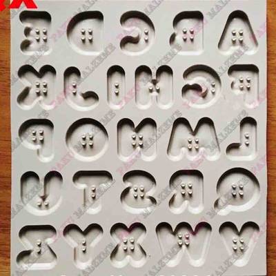 Silicone mold Button Font alphabet; 13*12,5 cm