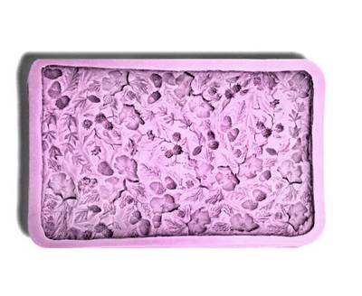 Silicone mold big Flowers Relief; 24*15 cm