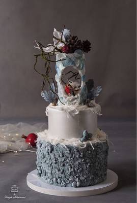 Silicone mold big Flowers Relief; 24*15 cm