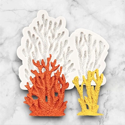 Silikon kalıp Coral Seaweed; 85x75 mm - Thumbnail