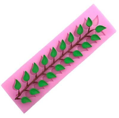 Silicone mold Foliage mat; 16*4,7 cm