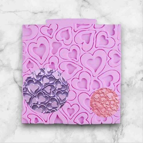 Silikon kalıp Love Texture Mat; 100x100 mm