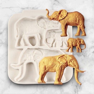 Silikon kalıp Safari Elephant;161x131 mm - Thumbnail