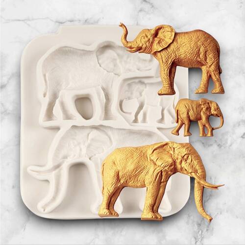 Silikon kalıp Safari Elephant;161x131 mm