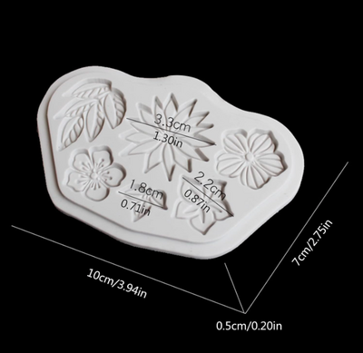 Silikon kalıp Spring Flowers; 100x70 mm - Thumbnail