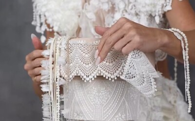 Diğer - Silikon kalıp Star Lace dantel; 34*11,5 cm (1)