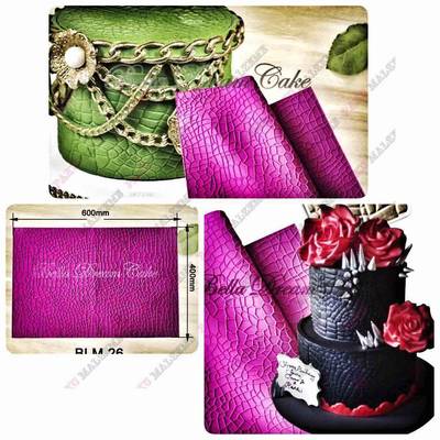 Silicone mold Crocodile texture mat; 60*40 cm