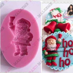 Paku Malzeme - Silicone mold Santa Claus; 6,3*3,8 cm