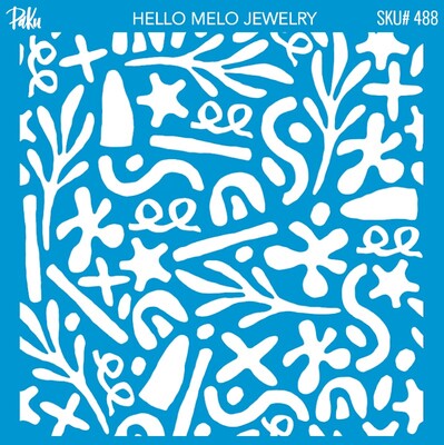 Paku Malzeme - Silk Screen Mini Coll. HMJ collab-2; (11x11 cm)