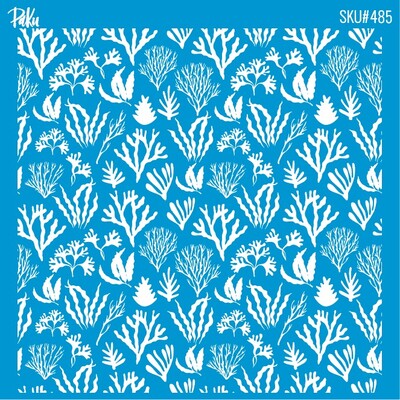 Paku Malzeme - Silk Screen Mini Coll. Reef-2; 11x11 cms