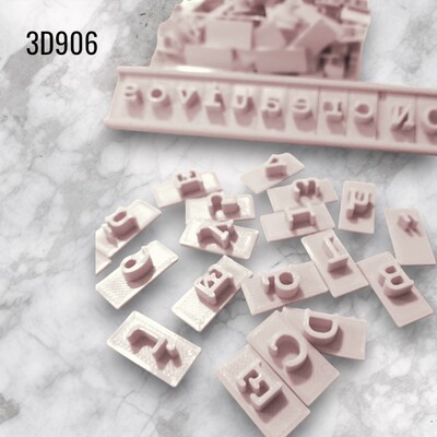 Paku Malzeme - Stamp kaşe ALFABE Serif Font