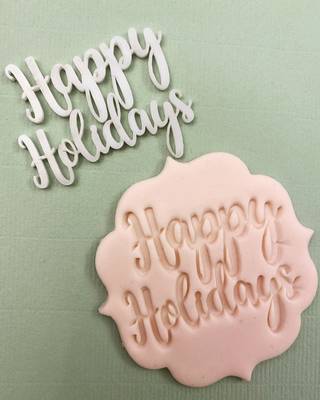 Stamp embossers; HAPPY HOLIDAYS