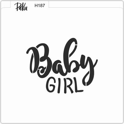 Stencil Baby Girl ( 8,6*6,7 cm) - 1