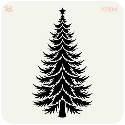 Stencil Big Pine Tree-2