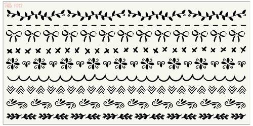 Stencil Boho Jardin; 40*20 cm