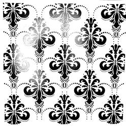 Diğer - Stencil Chandelier Damask; 33x22 cm Diğer - Stencil Chandelier Damask; 33x22 cm