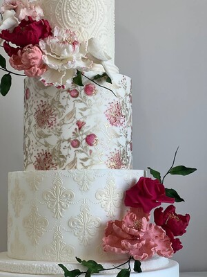 Others - Stencil Chandelier Damask; 33x22 cm (1)