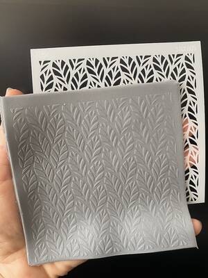 Stencil Leaves integrated; 11*11 cm