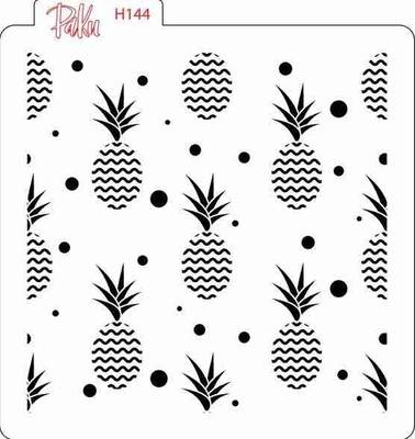 Stencil Chevron Pineapple - 1
