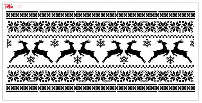 Stencil Christmas Sweater; 40*20 cm