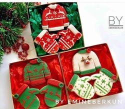 Stencil Christmas Sweater; 15*15 cm - Thumbnail