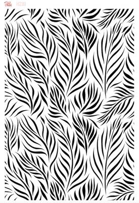 Stencil Double Barrel Leaves; 33*23 cm - 1