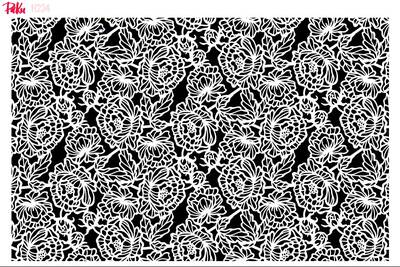 Stencil Double Barrel Peonies; 33*22 cm