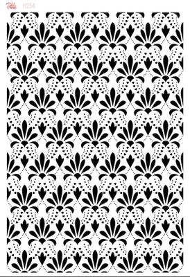 Stencil Double Barrel Wedding Hearts; 33*23 cm