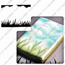 Stencil duo-Çim/Bulut - Thumbnail