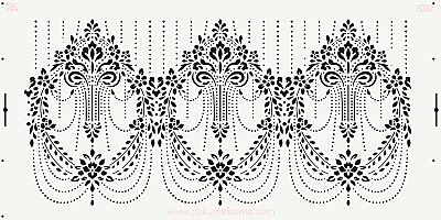 Stencil Couture Coll. Ekat-3; 40x20cm