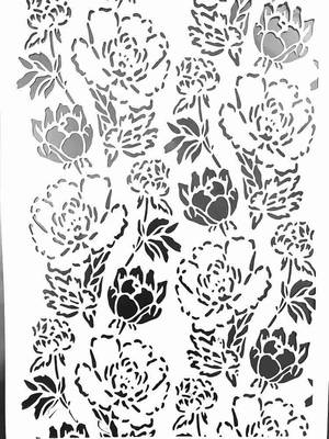 Stencil Flowers