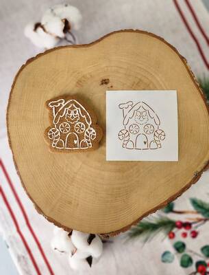 Stencil Ginger House; 9*9 cm