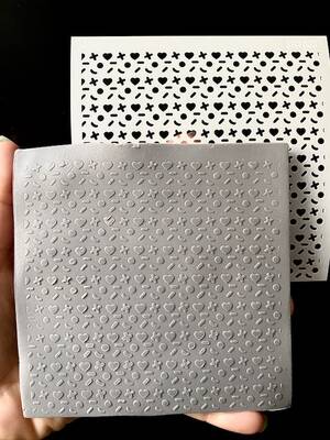 Stencil Heart Sprinkles; 11*11 cm