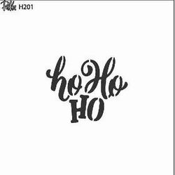 Paku Malzeme - Stencil Ho Ho Ho-1