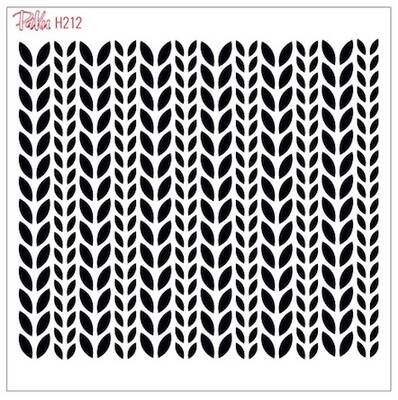 Stencil Örgü Knit Pattern; 15*15 cm