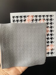 Paku Malzeme - Stencil Houndstooth; 11*11 cm