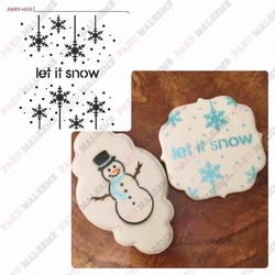 Paku Malzeme - Stencil Let It Snow