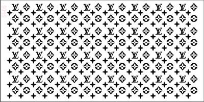 Stencil Louis LV; 40*20 cm