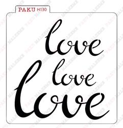 Paku Malzeme - Stencil Love-2