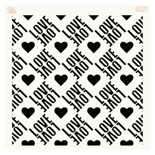 Stencil Love at First Sight; 15x15 cm