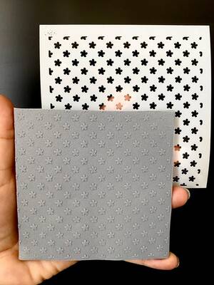 Stencil Mini Blossom; 11*11 cm