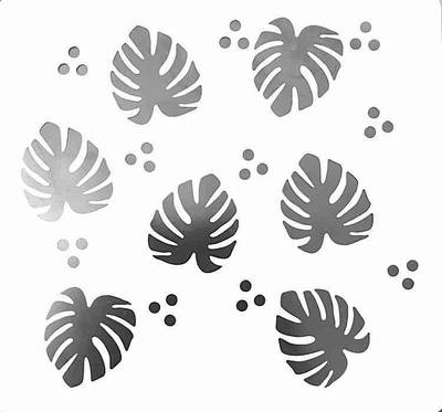 Stencil Mini Monstera