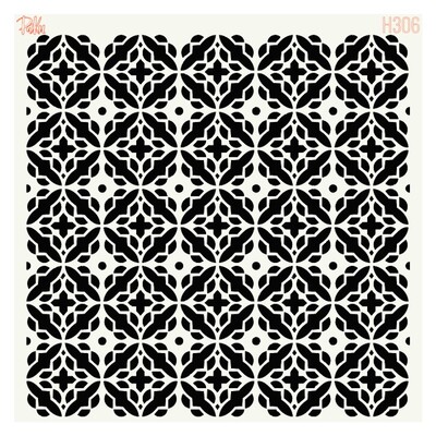 Paku Malzeme - Stencil Moroccan Tile; 15*15 cm