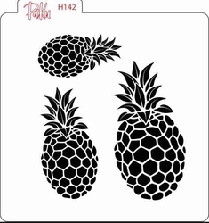 Paku Malzeme - Stencil Pineapple-2