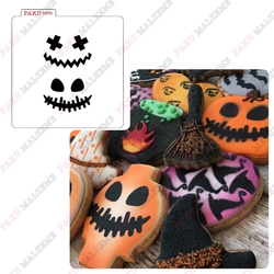 Paku Malzeme - Stencil Pumpkin Smiley-1