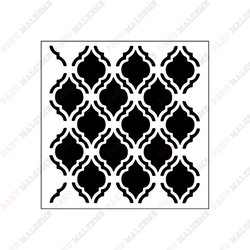 Paku Malzeme - Stencil Quatrefoil-3