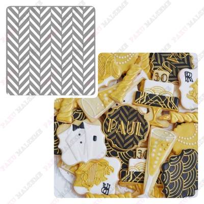 Stencil Savvy Chevron; 15*15 cm