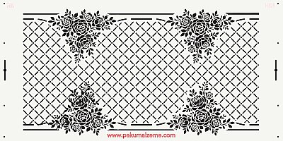 Stencil Couture Coll. Setare-1; 40x20 cm