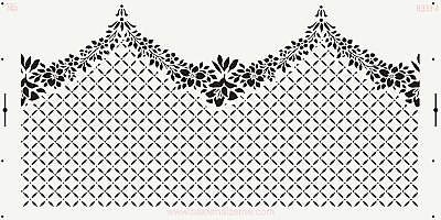 Stencil Couture Coll. Setare-3; 40x20cm
